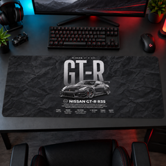 Nissan GT-R R35 Siyah Teknik Tasarım Mouse Pad - Y1006
