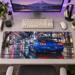 Nissan Skyline Mavi Sakura Gecesi Mouse Pad - Y1009