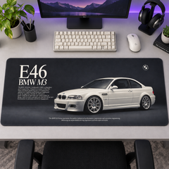 BMW M3 E46 Beyaz Klasik Mouse Pad - Y1014