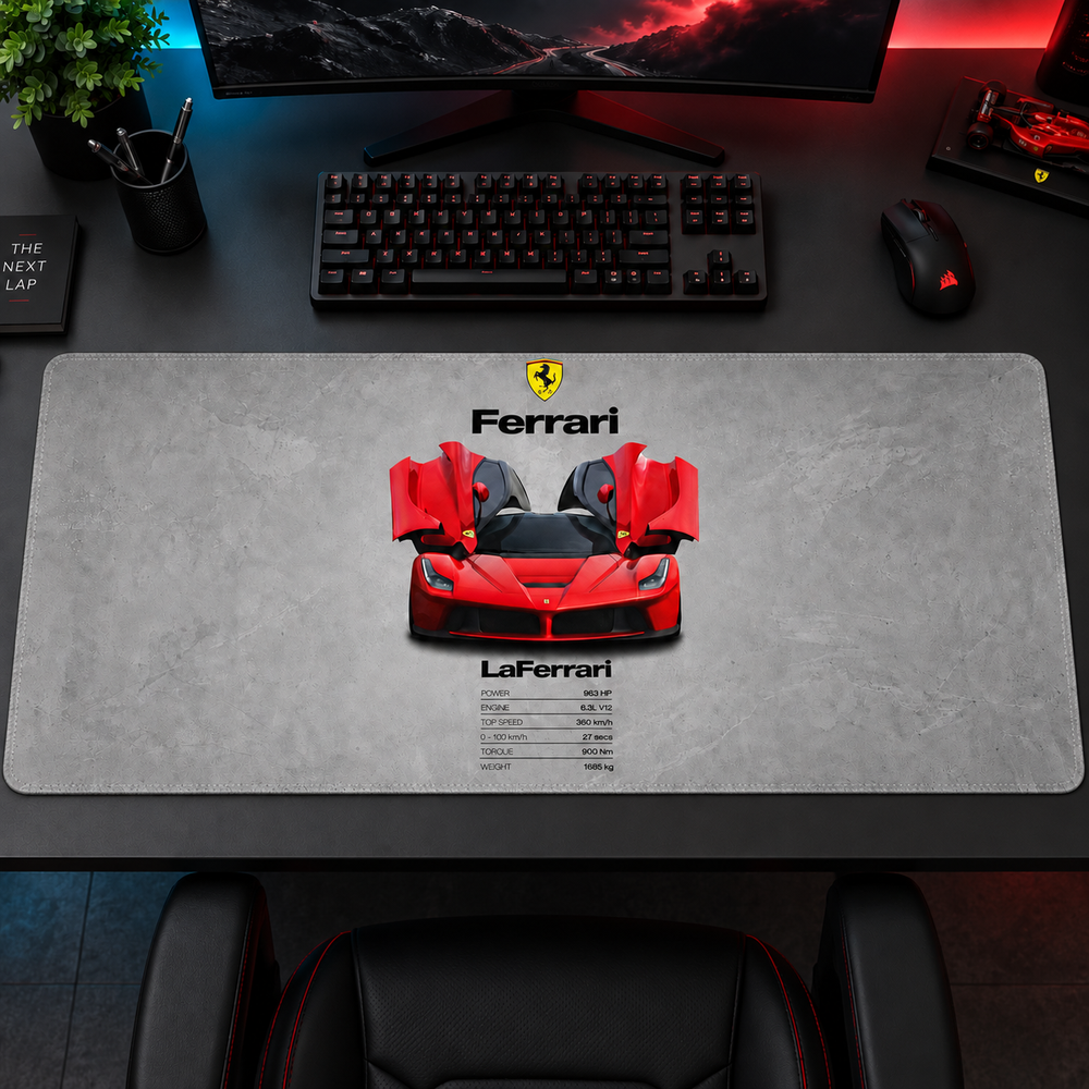 Ferrari LaFerrari Kırmızı Güç Mouse Pad - Y1016