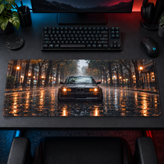 Klasik Otomobil Yağmurlu Bulvar Mouse Pad - Y1051