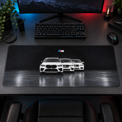 BMW M Beyaz Üçlü Mouse Pad - Y1056