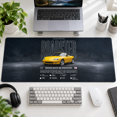 Mazda Miata NB Roadster Sarı Teknik Afiş Mouse Pad - Y1058