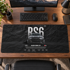 Audi RS6 GT Siyah Teknik Tasarım Mouse Pad - Y1077