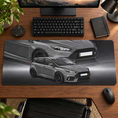 Gri Sportif Hatchback Çizim Mouse Pad - Y1082