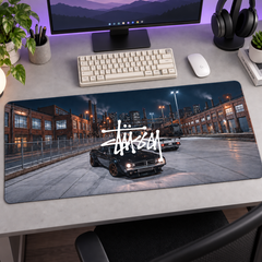 Klasik Otomobil Şehir Garajı Mouse Pad - Y1094