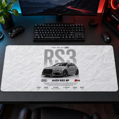 Audi RS3 8P Beyaz Teknik Tasarım Mouse Pad - Y1096
