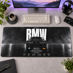 BMW M4 GT3 Siyah Teknik Afiş Mouse Pad - Y1124