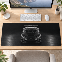Siyah Yarış Otomobili Ön Siluet Mouse Pad - Y1125