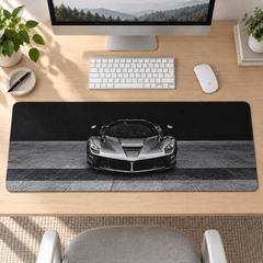 Gri Süper Otomobil Ön Görünüm Mouse Pad - Y1135