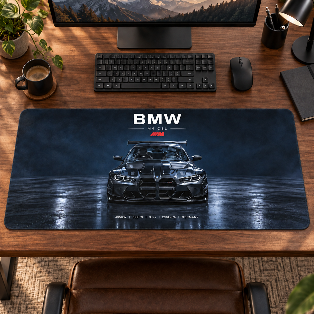 BMW Mavi Işıklı Karanlık Stüdyo Mouse Pad - Y1192