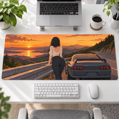 Gün Batımında Yol Molası Mouse Pad - Y1218
