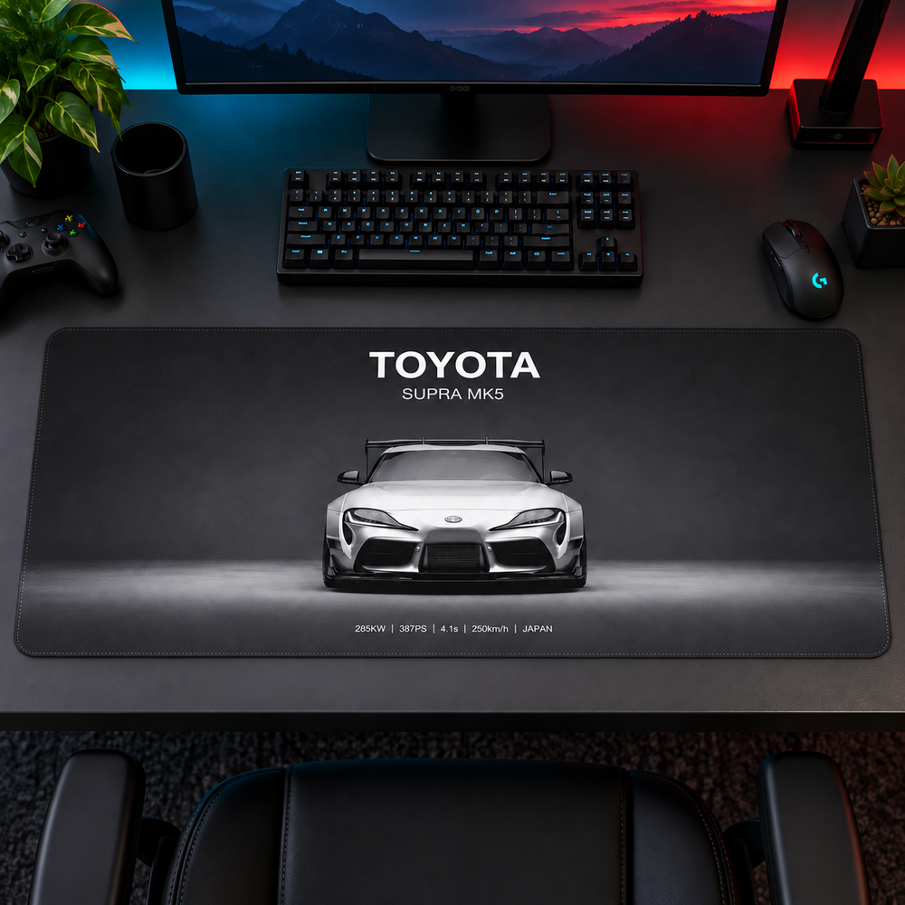Toyota Supra MK5 Gümüş Stüdyo Mouse Pad - Y1221