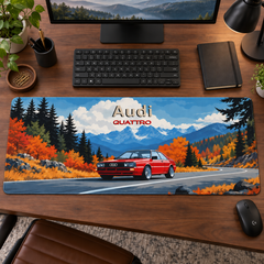 Audi Quattro Sonbahar Yolu Mouse Pad - Y1247