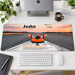 Koenigsegg Jesko Gün Batımı Pisti Mouse Pad - Y1253