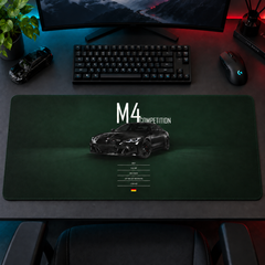 BMW M4 Competition Yeşil Afiş Mouse Pad - Y1256