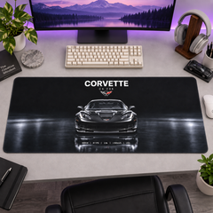 Corvette Siyah Ön Görünüm Mouse Pad - Y1274