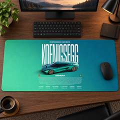 Koenigsegg Gemera Yeşil Teknik Afiş Mouse Pad - Y1302
