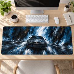 Mavi Fırtınada Spor Otomobil Mouse Pad - Y1310