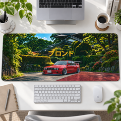 Kırmızı Klasik Japon Bahçesi Mouse Pad - Y1323