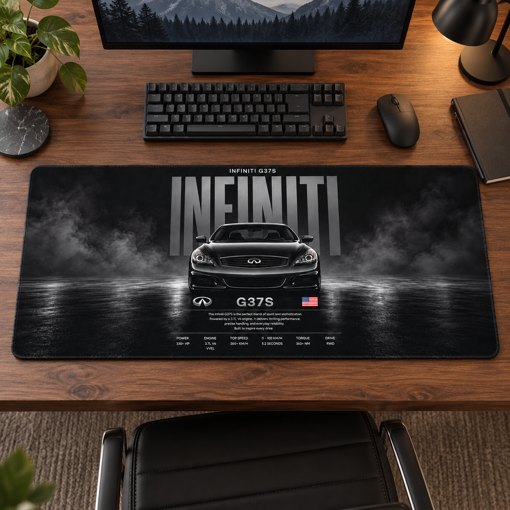 Infiniti G37S Dumanlı Teknik Afiş Mouse Pad - Y1332
