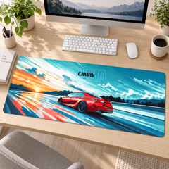 Toyota Camry Gün Batımı Hız Çizgileri Mouse Pad - Y1365