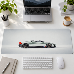 Gümüş Süper Otomobil Minimal Profil Mouse Pad - Y1368