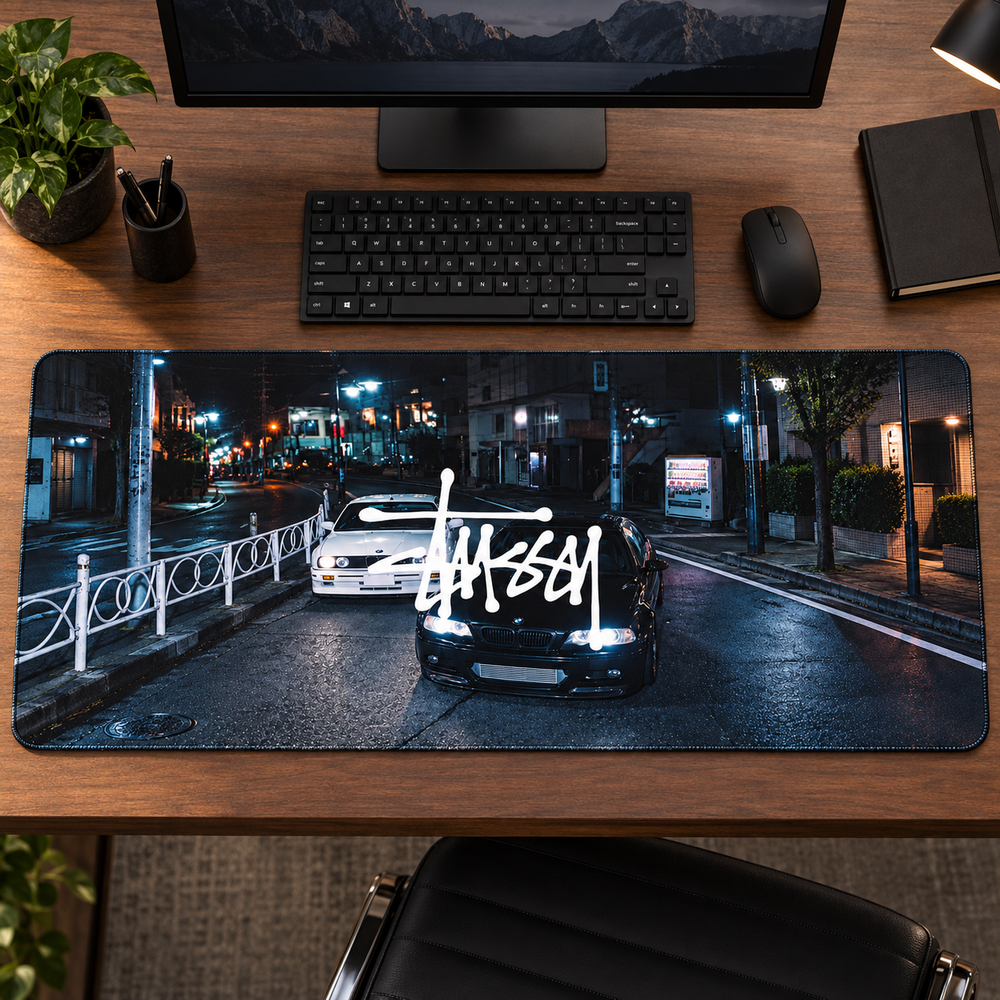Gece Sokak Kültürü Otomobil Buluşması Mouse Pad - Y1392