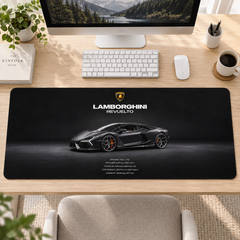 Lamborghini Revuelto Siyah Yan Profil Mouse Pad - Y1450