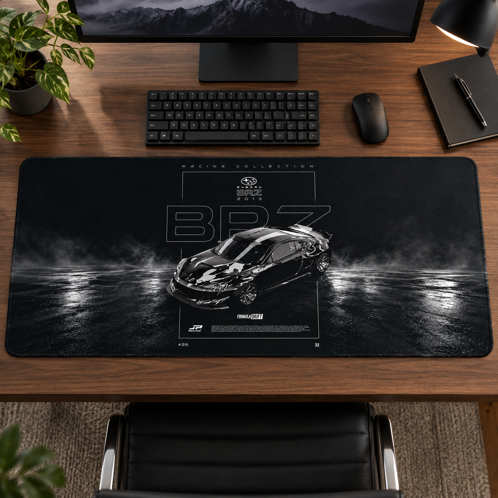 Subaru BRZ Siyah Teknik Afiş Mouse Pad - Y1477