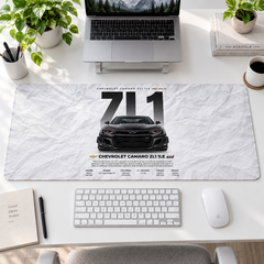 Chevrolet Camaro ZL1 Beyaz Afiş Mouse Pad - Y1553