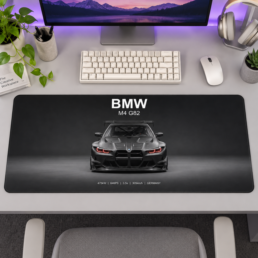 BMW M4 Gri Stüdyo Mouse Pad - Y1599