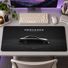 Mercedes Siyah Minimal Yan Profil Mouse Pad - Y1639