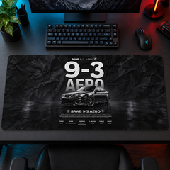 Saab 9-3 Aero Koyu Doku Afişi Mouse Pad - Y1676