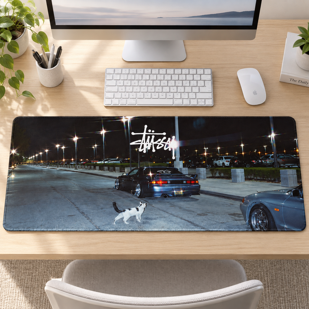 Gece Otoparkı Otomobil Buluşması Mouse Pad - Y1690