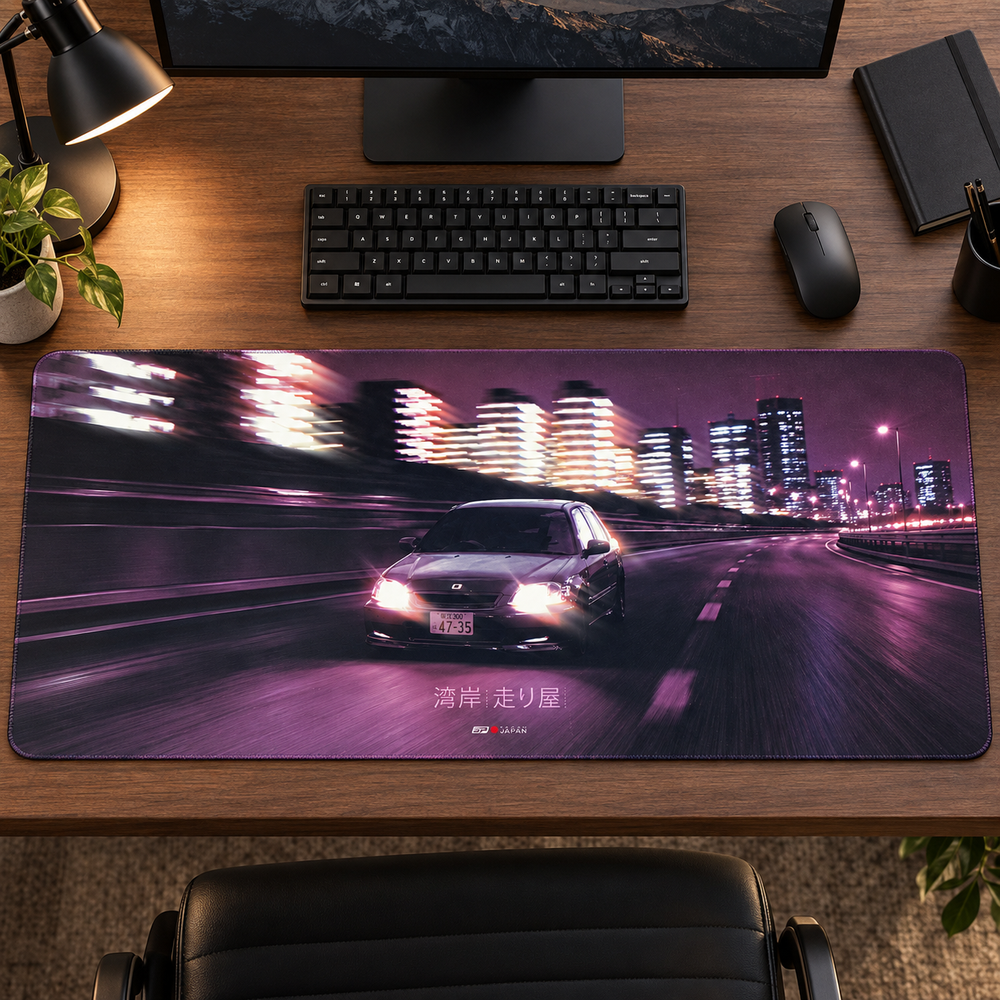 Mor Şehirde Gece Hızı Mouse Pad - Y1692
