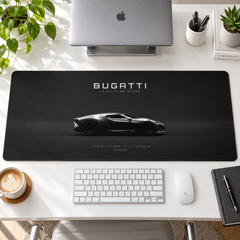 Bugatti Siyah Minimal Profil Mouse Pad - Y1743