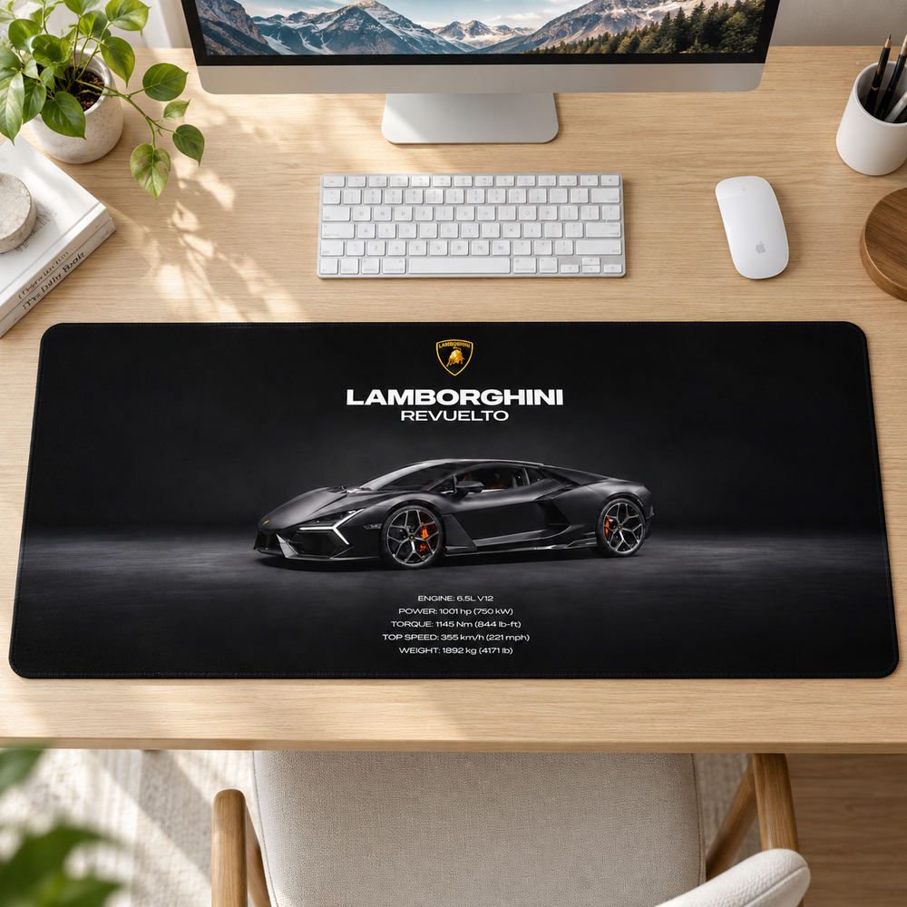 Lamborghini Siyah Stüdyo Profili Mouse Pad - Y1755