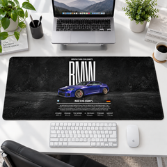 BMW M3 Mavi Siyah Teknik Tasarım Mouse Pad - Y1763