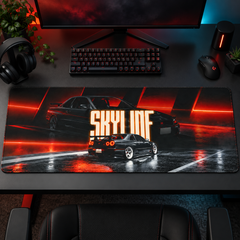 Nissan Skyline Kızıl Garaj Afişi Mouse Pad - Y1766