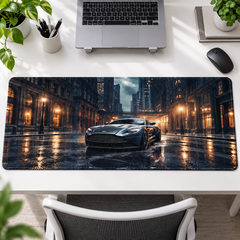Spor Otomobil Altın Şehir Gecesi Mouse Pad - Y1793