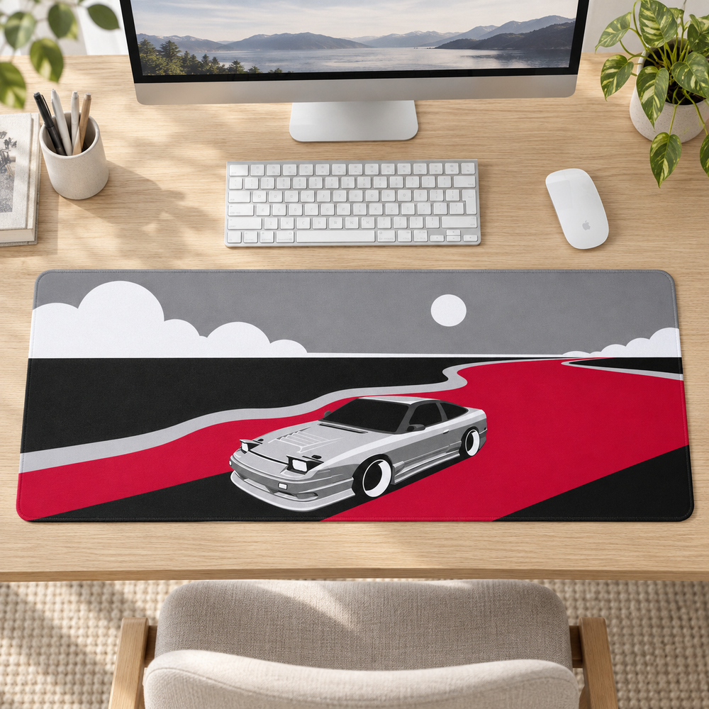 Klasik Coupe Kızıl Yol Çizimi Mouse Pad - Y1820