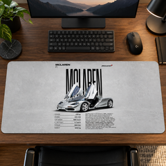 McLaren Açık Kapılar Beyaz Afiş Mouse Pad - Y1822