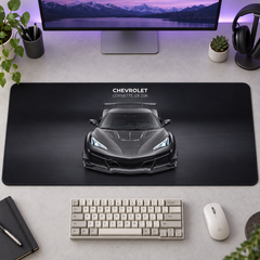 Chevrolet Corvette Gri Ön Görünüm Mouse Pad - Y1839