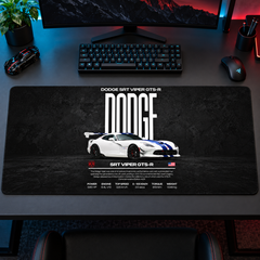 Dodge SRT Viper Beyaz Teknik Afiş Mouse Pad - Y1856