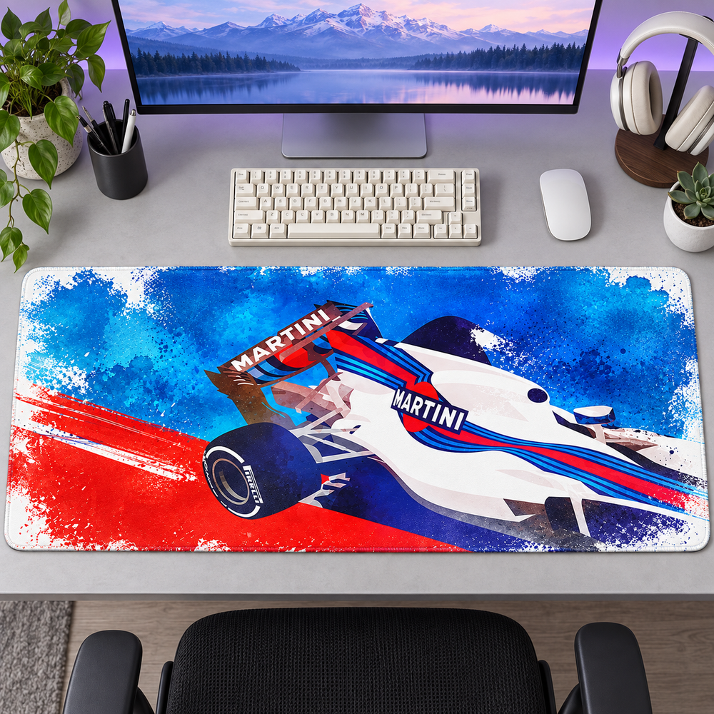 Formula Otomobili Renkli Fırça İzleri Mouse Pad - Y1889