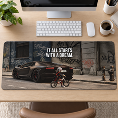 Otomobil Rüyası Şehir Sahnesi Mouse Pad - Y1900