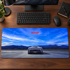 Ferrari Mavi Ufuk Pist Görünümü Mouse Pad - Y1902