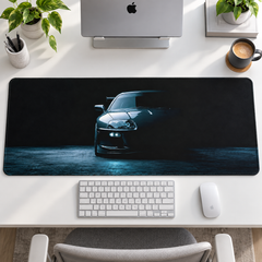 Siyah Spor Sedan Mavi Karanlık Detay Mouse Pad - Y1903