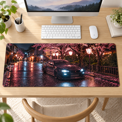 Sakura Sokağında Lacivert Coupe Mouse Pad - Y1925